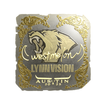 Sticker | westmelon (Gold) | Austin 2025 image 360x360
