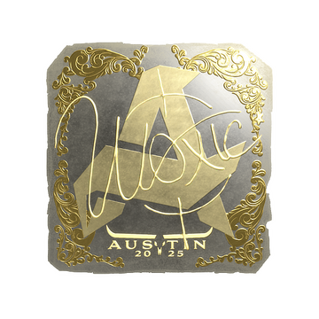 Sticker | woxic (Gold) | Austin 2025 image 360x360