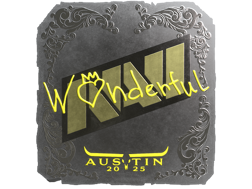 스티커 | w0nderful (Foil) | Austin 2025