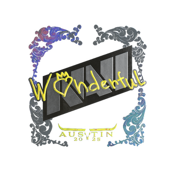 Sticker | w0nderful (Holo) | Austin 2025 image 360x360