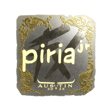 Sticker | piriajr (Gold) | Austin 2025 image 360x360