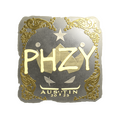 Sticker | phzy (Gold) | Austin 2025 image 120x120