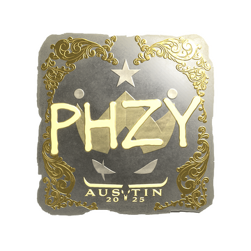 Sticker | phzy (Gold) | Austin 2025 image 360x360