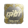 Sticker | saffee (Gold) | Austin 2025 image 120x120