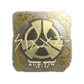 Sticker | slaxz- (Gold) | Austin 2025 image 120x120