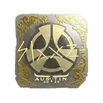 Sticker | slaxz- (Gold) | Austin 2025 image 360x360