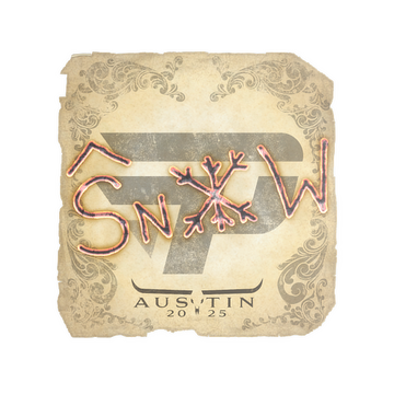 Sticker | snow | Austin 2025 image 360x360