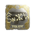 Sticker | snow (Gold) | Austin 2025 image 120x120