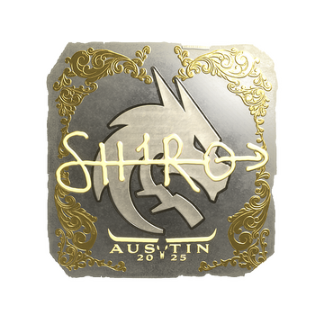 Sticker | sh1ro (Gold) | Austin 2025 image 360x360