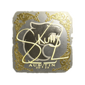 Sticker | skullz (Gold) | Austin 2025 image 120x120