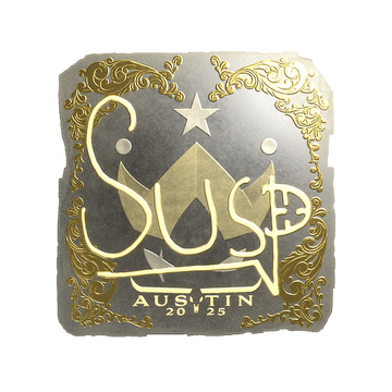Sticker | susp (Gold) | Austin 2025 image 360x360