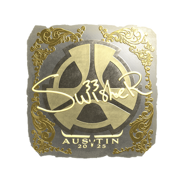 Sticker | Swisher (Gold) | Austin 2025 image 360x360