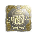 Sticker | spooke (Gold) | Austin 2025 image 120x120