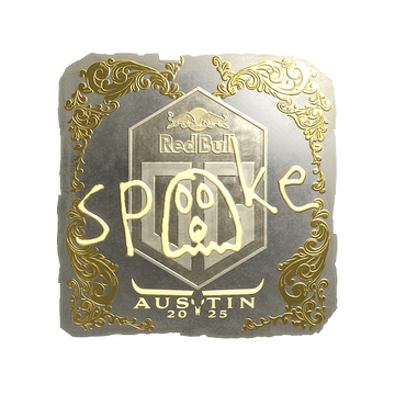 Sticker | spooke (Gold) | Austin 2025 image 360x360