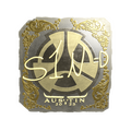 Sticker | s1n (Gold) | Austin 2025 image 120x120