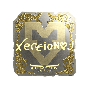 Sticker | xertioN (Gold) | Austin 2025 image 360x360