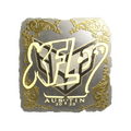 Sticker | xfl0ud (Gold) | Austin 2025 image 120x120