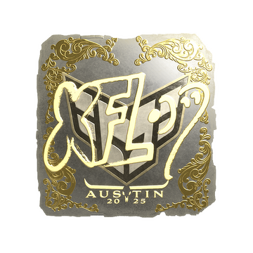 Sticker | xfl0ud (Gold) | Austin 2025 image 360x360