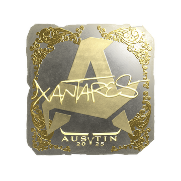 Sticker | XANTARES (Gold) | Austin 2025 image 360x360