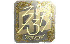 Sticker | zorte (Gold) | Austin 2025