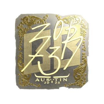 Sticker | zorte (Gold) | Austin 2025 image 360x360