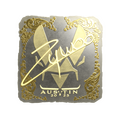 Sticker | ZywOo (Gold) | Austin 2025 image 120x120