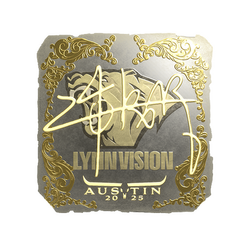 Sticker | z4KR (Gold) | Austin 2025 image 360x360
