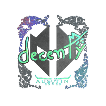 Sticker | decenty (Holo) | Austin 2025 image 360x360