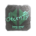 Sticker | decenty (Foil) | Austin 2025 image 120x120