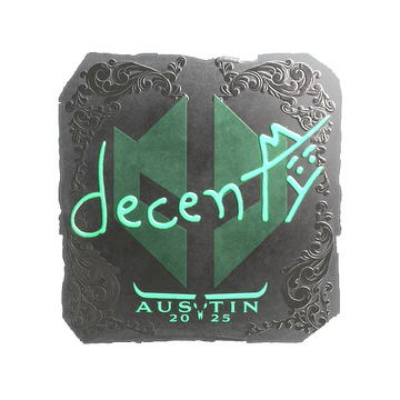 Sticker | decenty (Foil) | Austin 2025 image 360x360