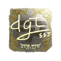 Sticker | dgt (Gold) | Austin 2025 image 120x120