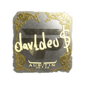 Sticker | dav1deuS (Gold) | Austin 2025 image 120x120