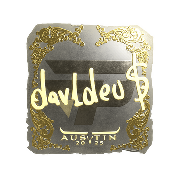 Sticker | dav1deuS (Gold) | Austin 2025 image 360x360