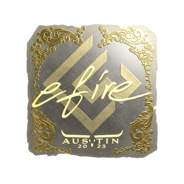 Sticker | efire (Gold) | Austin 2025 image 360x360