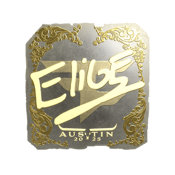 Sticker | EliGE (Gold) | Austin 2025 image 360x360