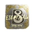 Sticker | esenthial (Gold) | Austin 2025 image 120x120