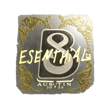 Sticker | esenthial (Gold) | Austin 2025 image 360x360