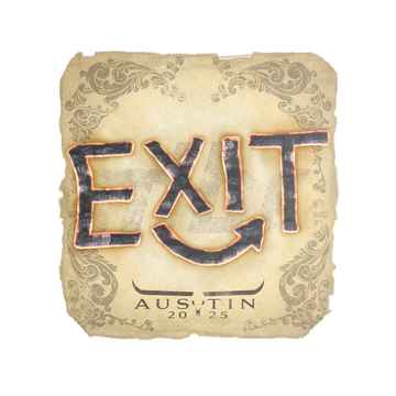 Sticker | exit | Austin 2025 image 360x360