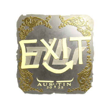 Sticker | exit (Gold) | Austin 2025 image 360x360