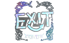 Sticker | exit (Holo) | Austin 2025