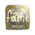 Sticker | fame (Gold) | Austin 2025 image 120x120