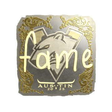Sticker | fame (Gold) | Austin 2025 image 360x360