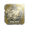 Sticker | FL4MUS (Gold) | Austin 2025 image 120x120