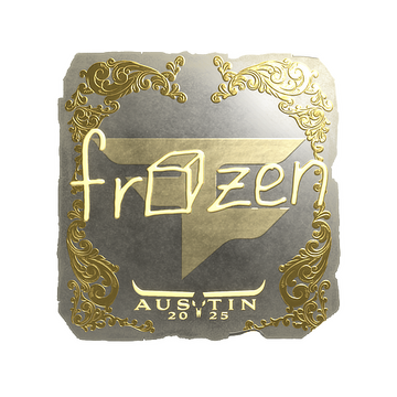 Sticker | frozen (Gold) | Austin 2025 image 360x360
