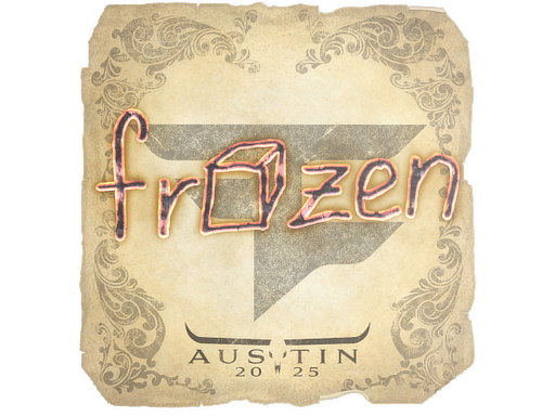 Autocolante | frozen | Austin 2025