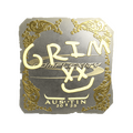 Sticker | Grim (Gold) | Austin 2025 image 120x120