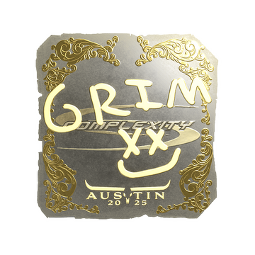 Sticker | Grim (Gold) | Austin 2025 image 360x360