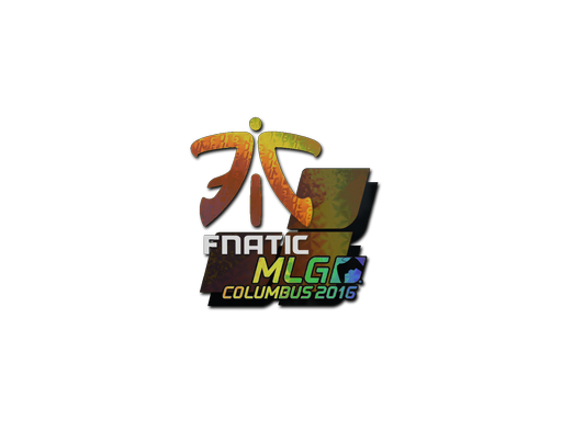 Fnatic sticker. Наклейка | MLG (голографическая) | Колумбус 2016. Fnatic MLG Columbus 2016 наклейка. Наклейка: Fnatic (голографическая).