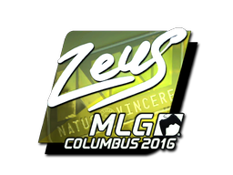 Klistermärke | Zeus (Foil) | MLG Columbus 2016