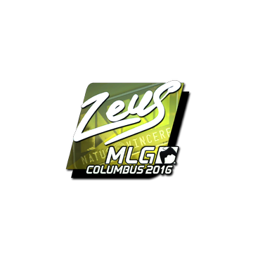 Sticker | Zeus (Foil) | MLG Columbus 2016 image 360x360